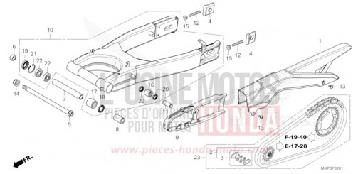 BRAS OSCILLANT (CBR500RAN/P) CBR500RAN de 2022